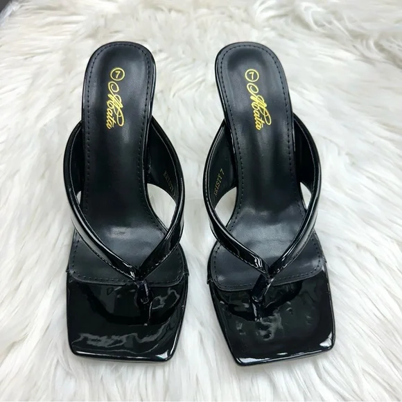 Black clear sandal wedge - Picture 3 of 5